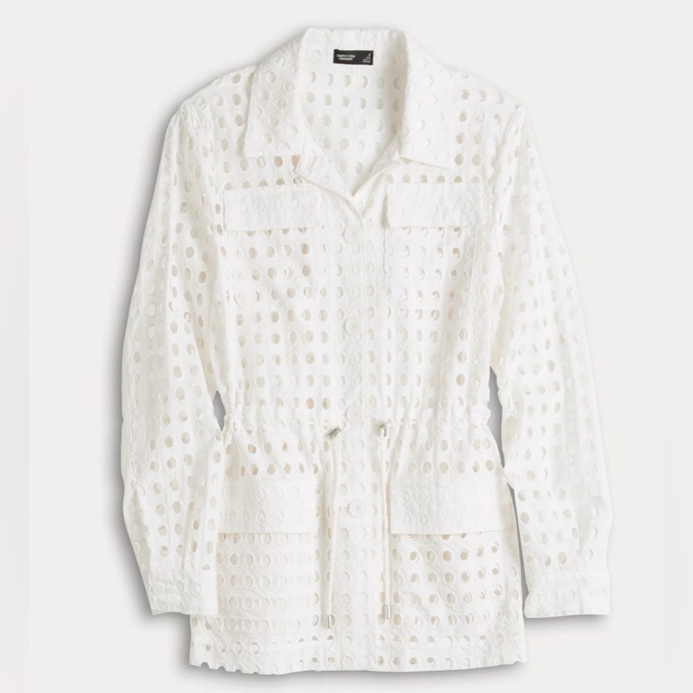 NWT - Simply Vera by Vera Wang Eyelet Jacket - XL